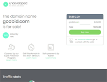 Tablet Screenshot of goobid.com